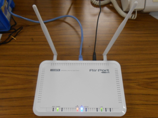 購入した無線LANアクセスポインタ (IO-DATAのWHG-NAPG/AL)
